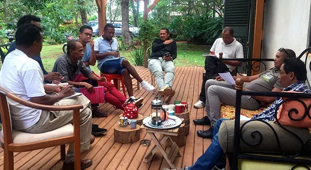 Groupe en discussion
